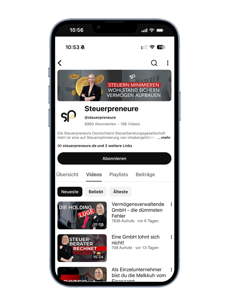 Unser YouTube-Kanal